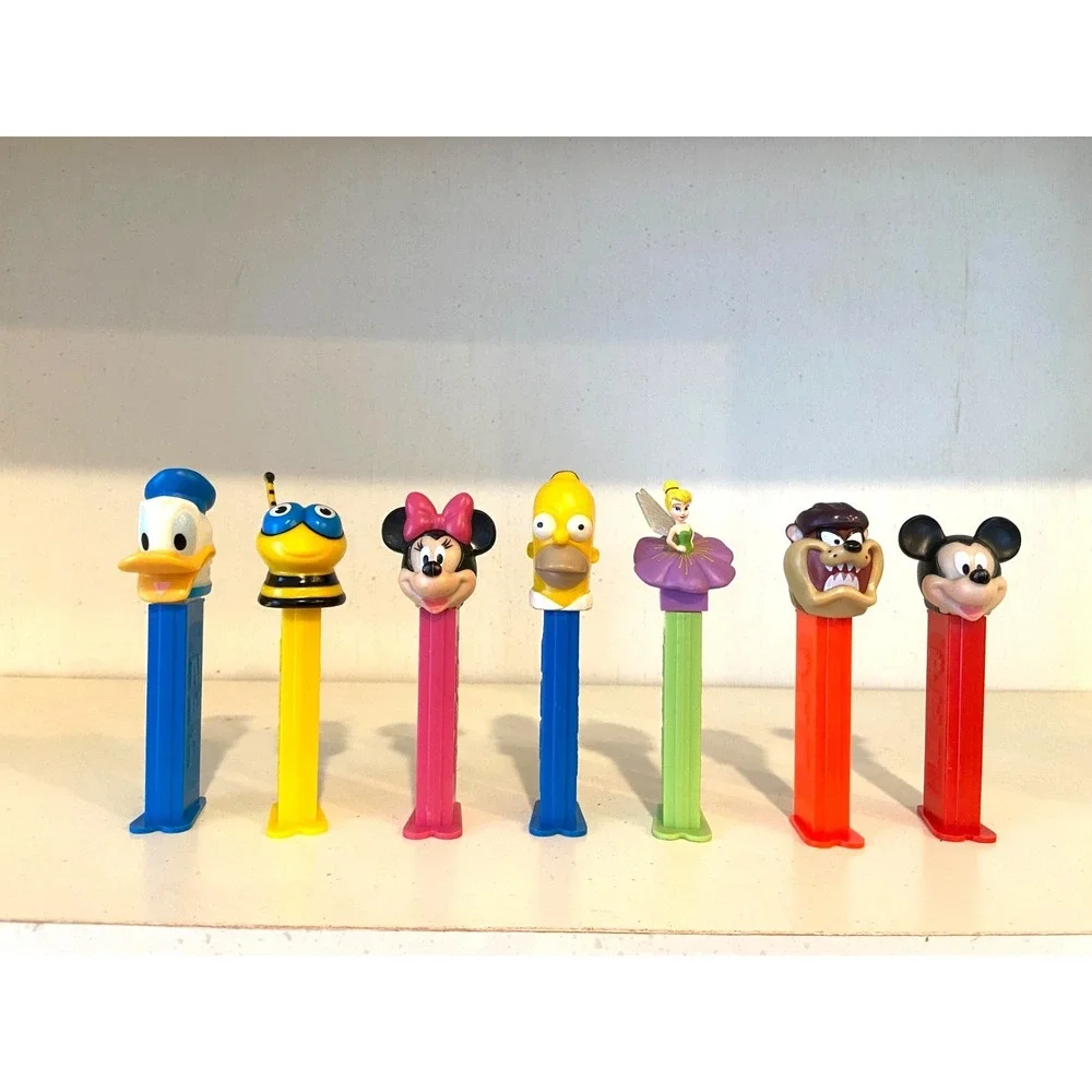Lot of 7 Vintage PEZ Dispensers Vintage Retro Collection Donald Duck Hungary‎